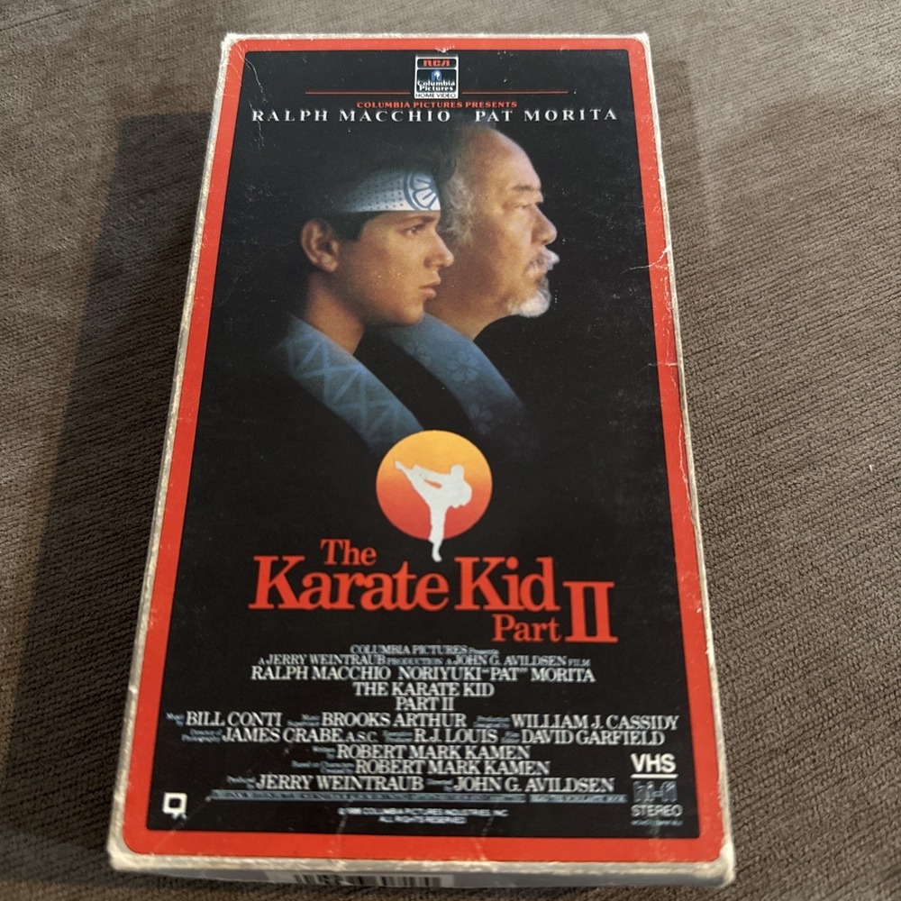 The Karate Kid Part II 2 VHS Movie Tape Columbia Pictures Ralph Macchio 1986 USA